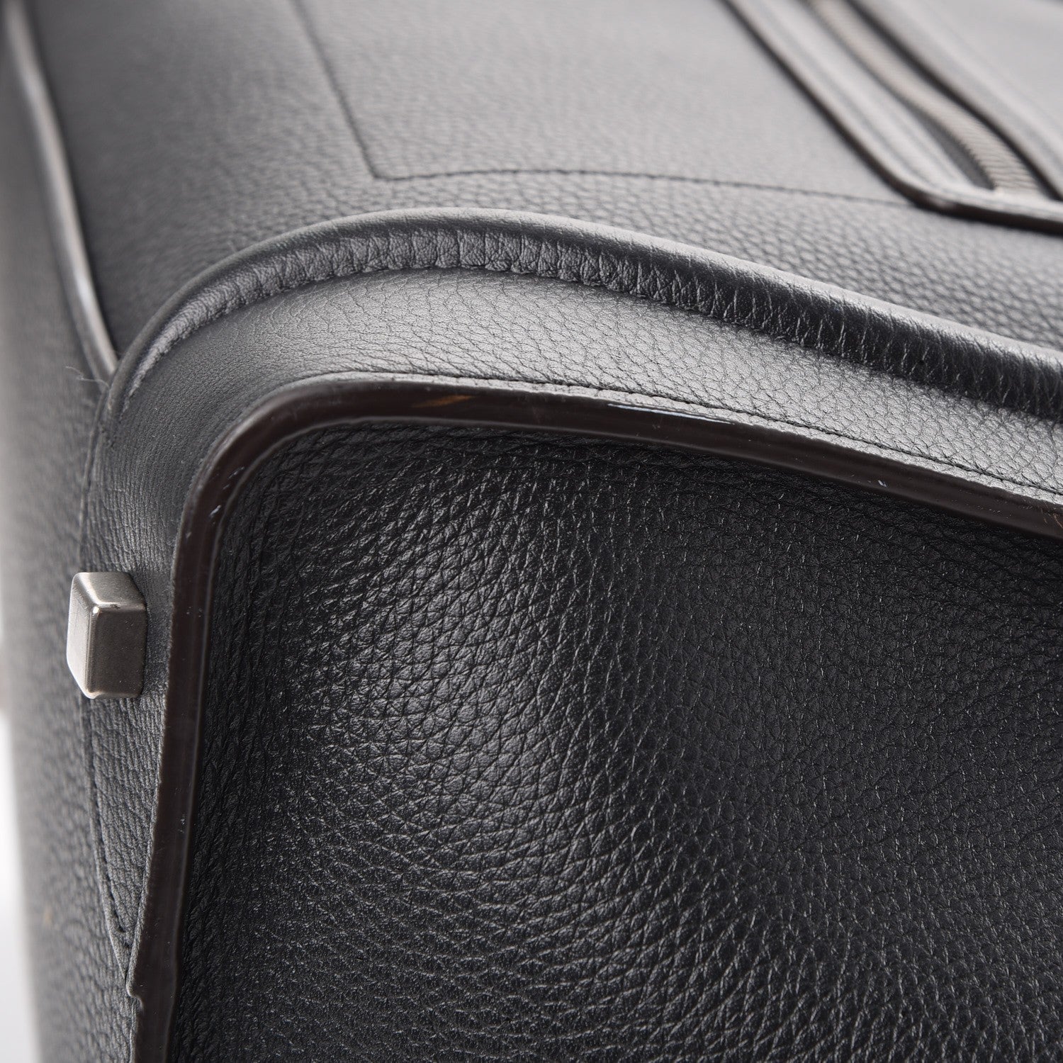Celine Drummed Calfskin Mini Luggage Black 12 of 12