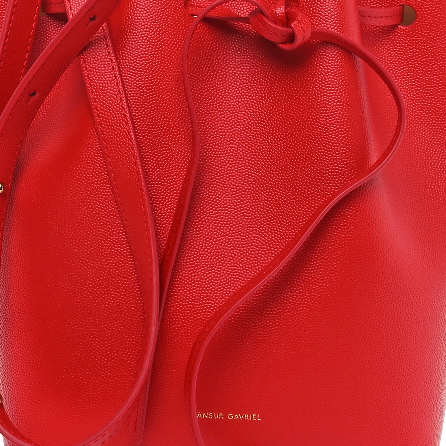 Caviar Mini Bucket Bag Flamma Blush