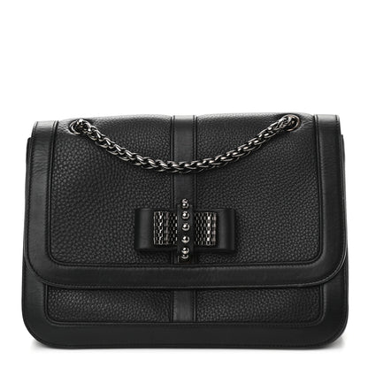 Christian Louboutin Calfskin Small Sweet Charity NV Shoulder Bag Black 1 of 9