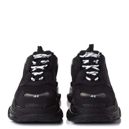 Balenciaga Fabric Mesh Mens Triple S Sneakers 42 Black 2 of 8