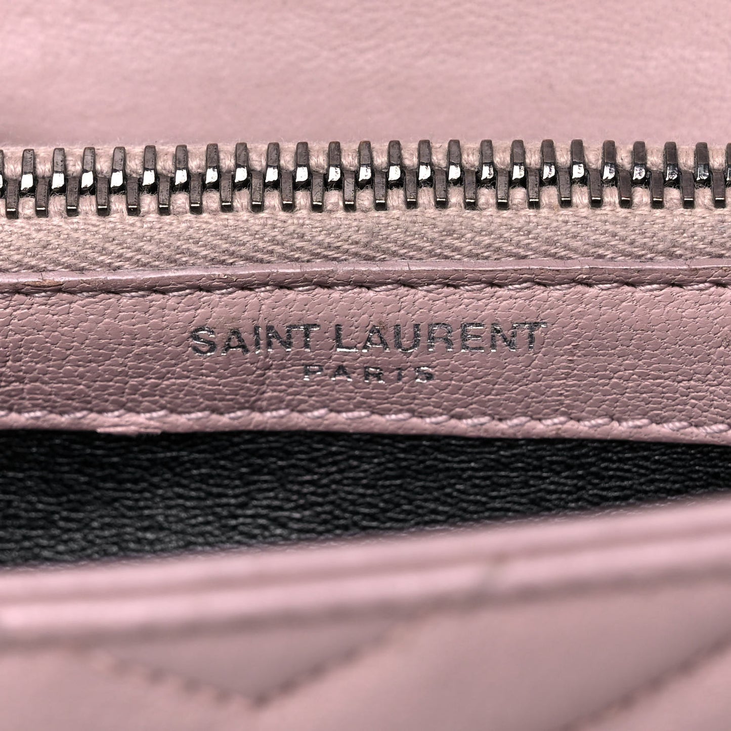 Sheepskin Matelasse Chevron Monogram Medium College Bag Rose Poudre