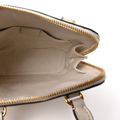 Gucci Boarded Plutone Calfskin Mini Horsebit 1955 Top Handle Bag Mystic White 5 of 10