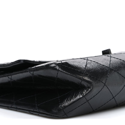 Chanel Metallic Aged Calfskin Quilted 2.55 Reissue 226 Flap So Black 8 of 9