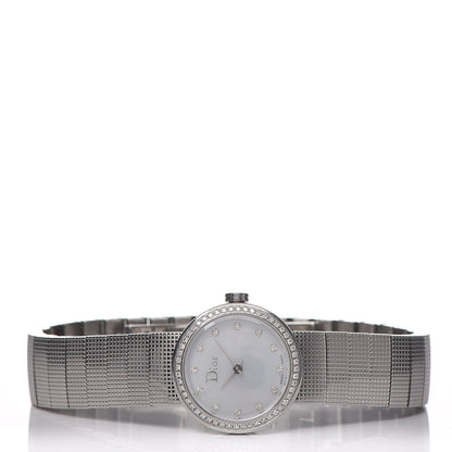 Christian Dior Stainless Steel Diamond Mother of Pearl 23mm La D De Dior Quartz Watch 3 of 6