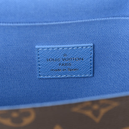 Louis Vuitton Monogram 2021 Christmas Animation China Wall Pochette Felicie Chain Wallet Myosotis Blue 7 of 9