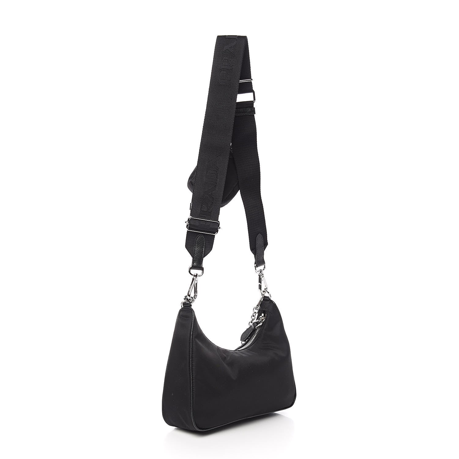 Prada Nylon Re-Edition 2005 Shoulder Bag Black 3 of 12