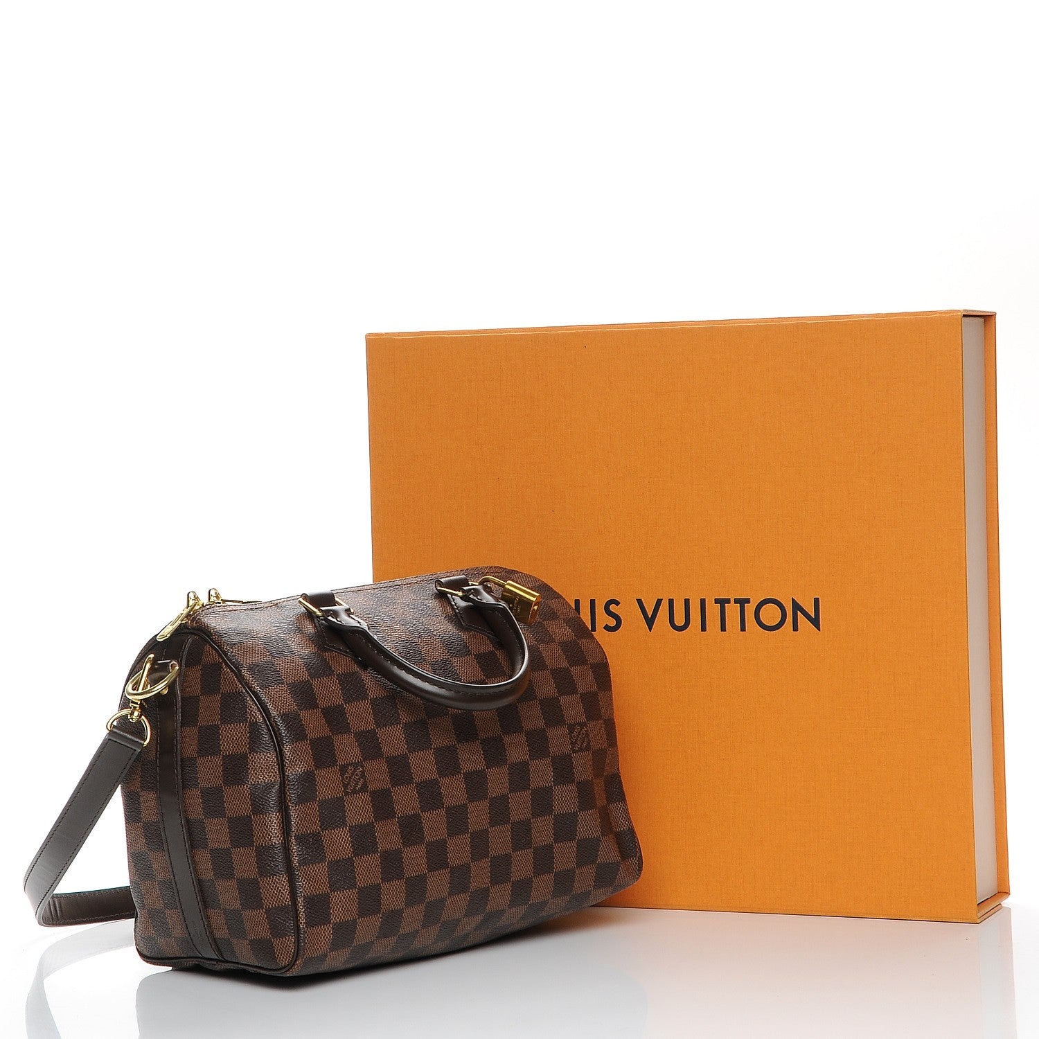 Louis Vuitton Damier Ebene Speedy Bandouliere 25 10 of 10