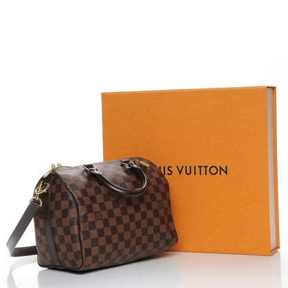 Louis Vuitton Damier Ebene Speedy Bandouliere 25 10 of 10