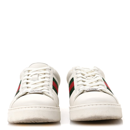 Gucci Ultralight Plume Calfskin Web Mens New Ace Sneakers 8.5 Green Ace 3 of 9