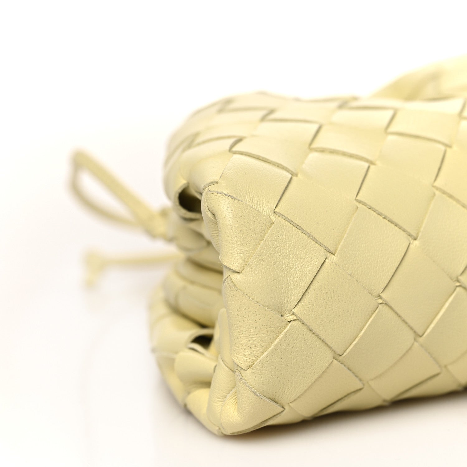 Bottega Veneta Nappa Intrecciato The Mini Pouch Ice Cream 9 of 10