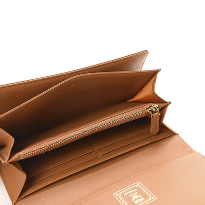 MCM Visetos Heritage Large Trifold Flap Wallet Cognac 5 of 7