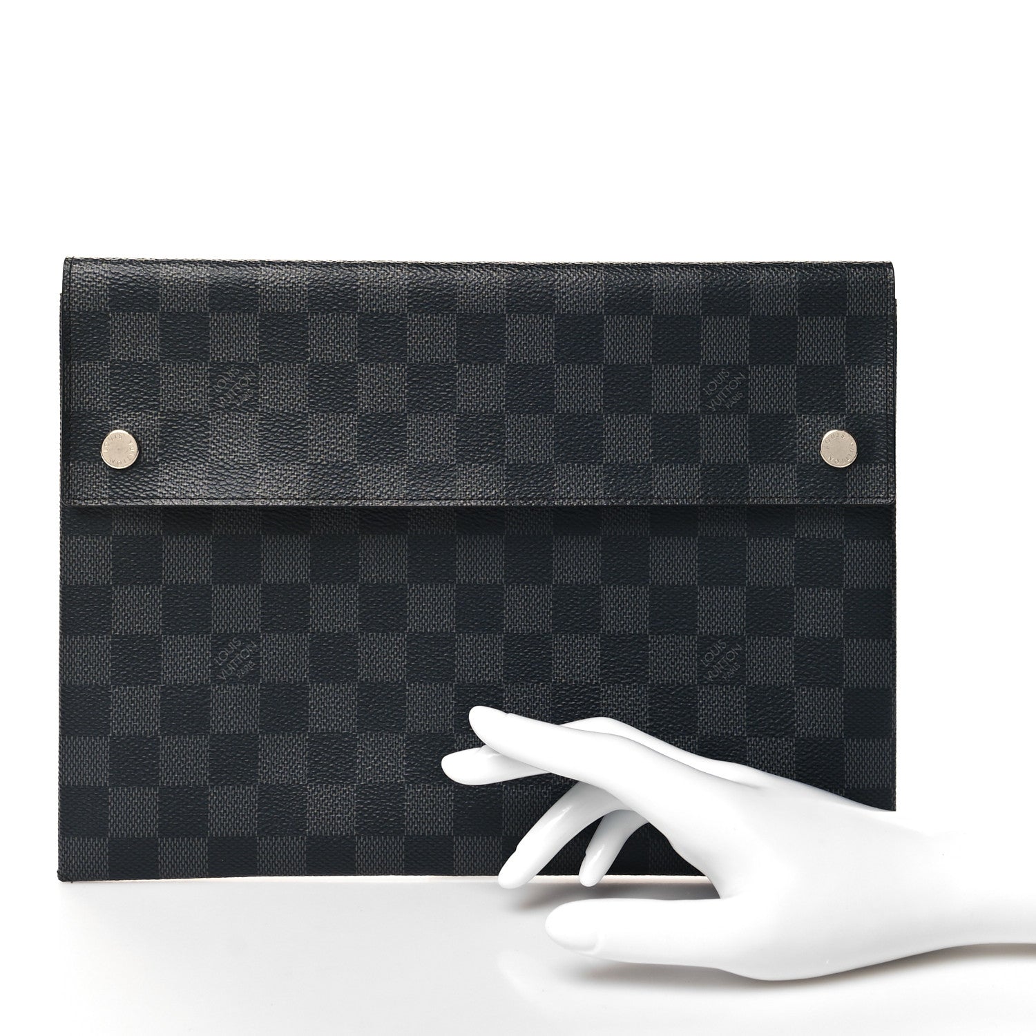 Louis Vuitton Damier Graphite Large Alpha Pochette 2 of 7