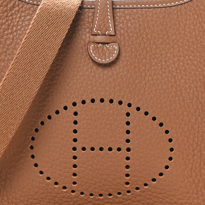 Hermes Taurillon Clemence Evelyne TPM Gold 8 of 10