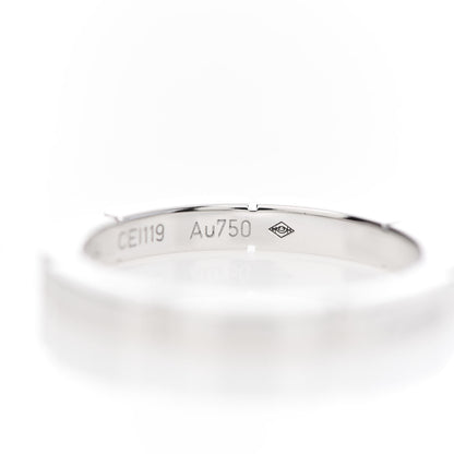 Cartier 18K White Gold 2.5mm Maillon Panthere Wedding Band Ring 54 6.75 6 of 6