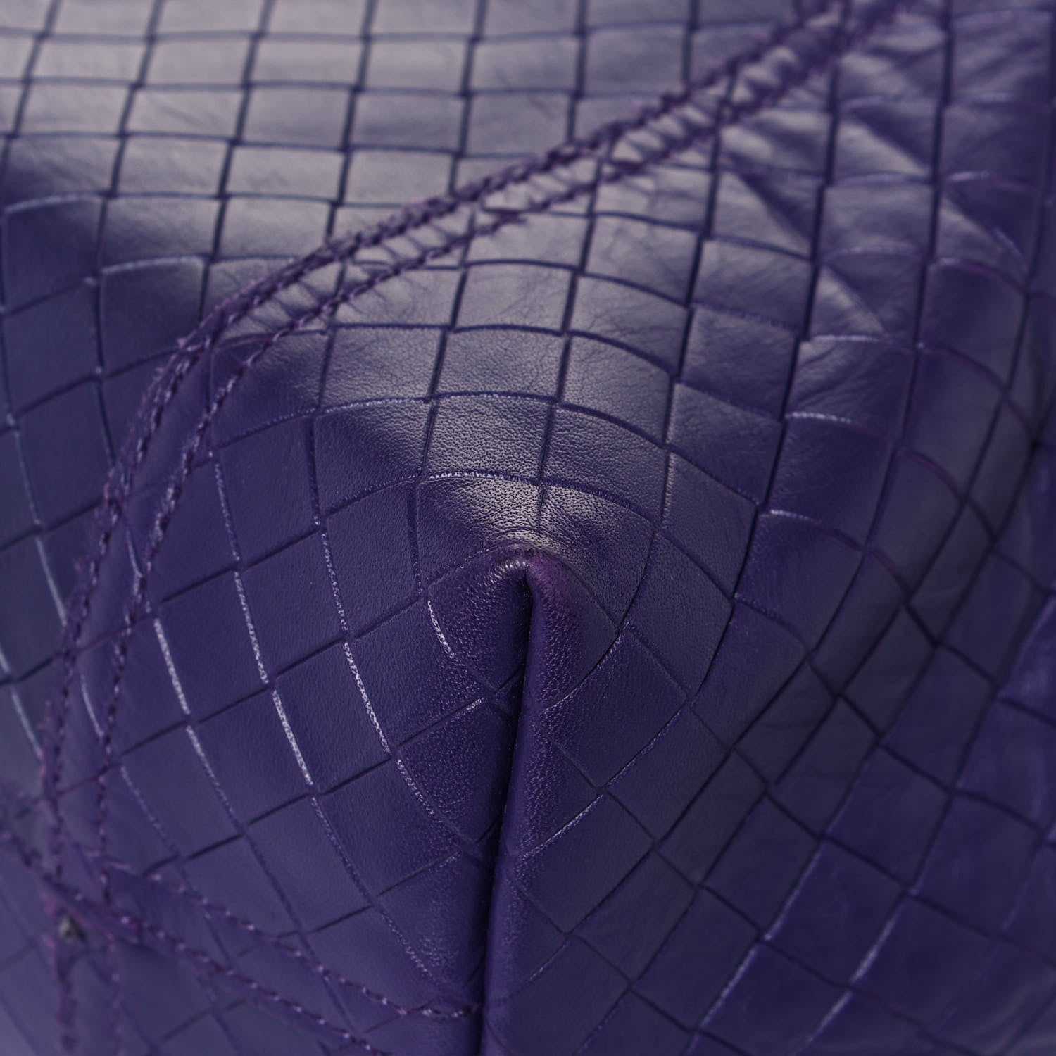Bottega Veneta Calfskin Intrecciomirage Large Tote Purple 9 of 14