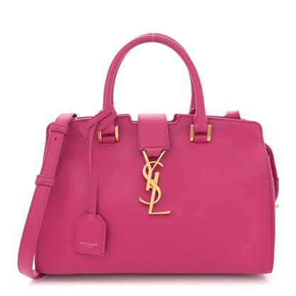 Saint Laurent Calfskin Small Monogram Cabas Fuchsia 1 of 15
