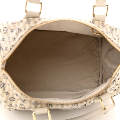 Louis Vuitton Mini Lin Croisette Speedy 30 Blue 5 of 10