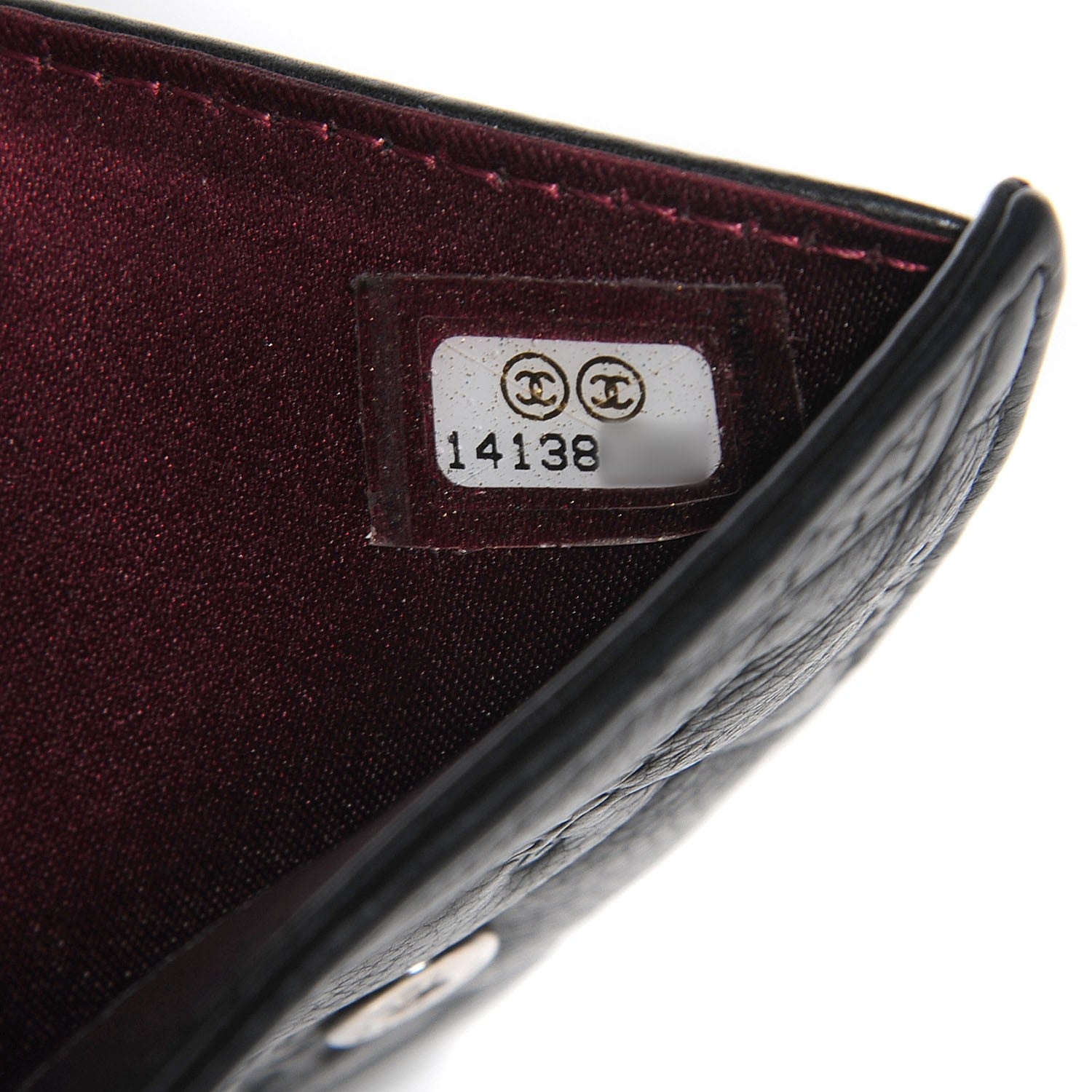Chanel Calfskin Lucky Symbols Compact French Wallet Black 7 of 8