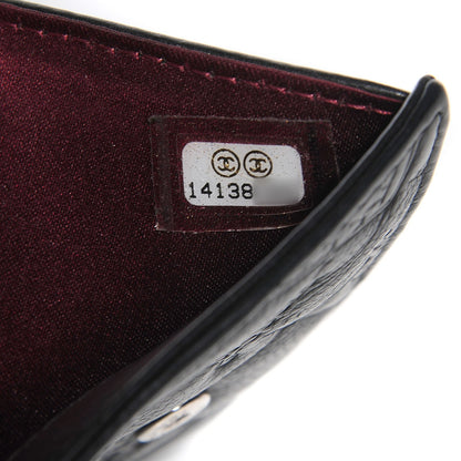 Chanel Calfskin Lucky Symbols Compact French Wallet Black 7 of 8