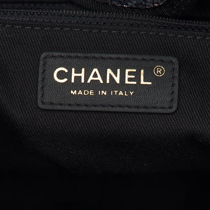 Chanel Woven Straw Raffia Large Deauville Tote Black 7 of 9