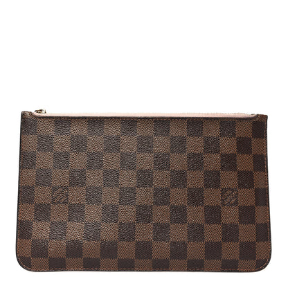 Louis Vuitton Damier Ebene Neverfull MM GM Pochette Rose Ballerine 1 of 11