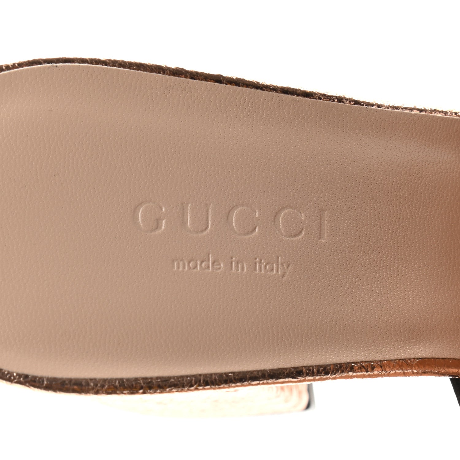 Gucci Galassia GG Marmont Fringe 75mm Slide Sandals 36 Salmone 7 of 7