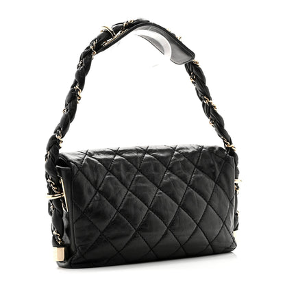 Chanel Lambskin Small Lady Braid Flap Black 3 of 10