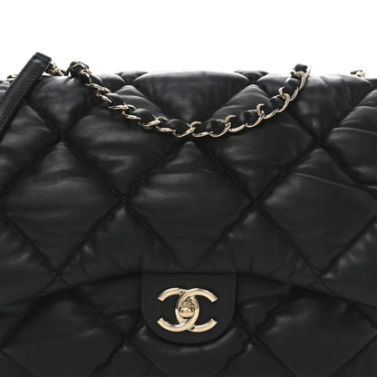 Chanel Calfskin Quilted Large Bubbly Flap Black 8 of 10