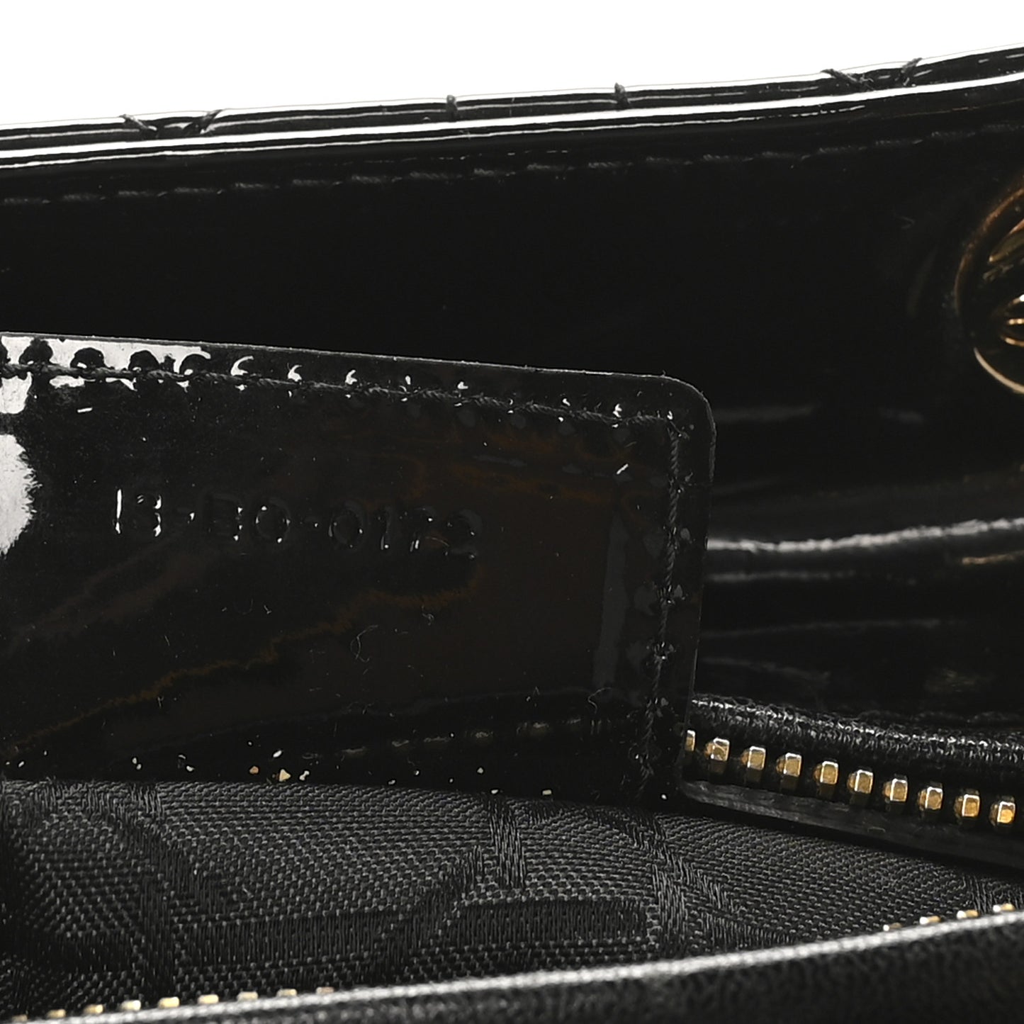 Patent Cannage Medium Lady Dior Black