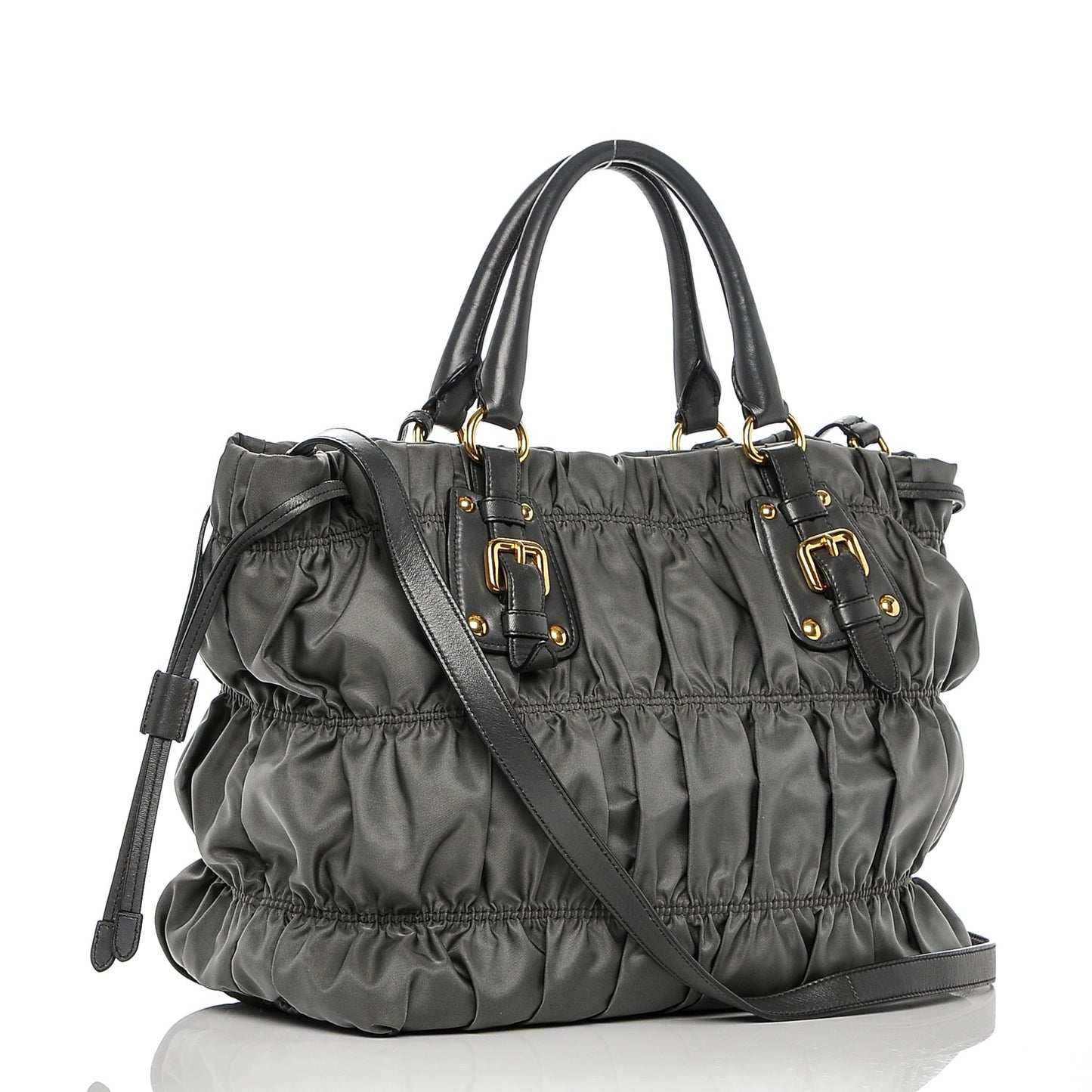 Tessuto Nylon Gaufre Tote Ardesia