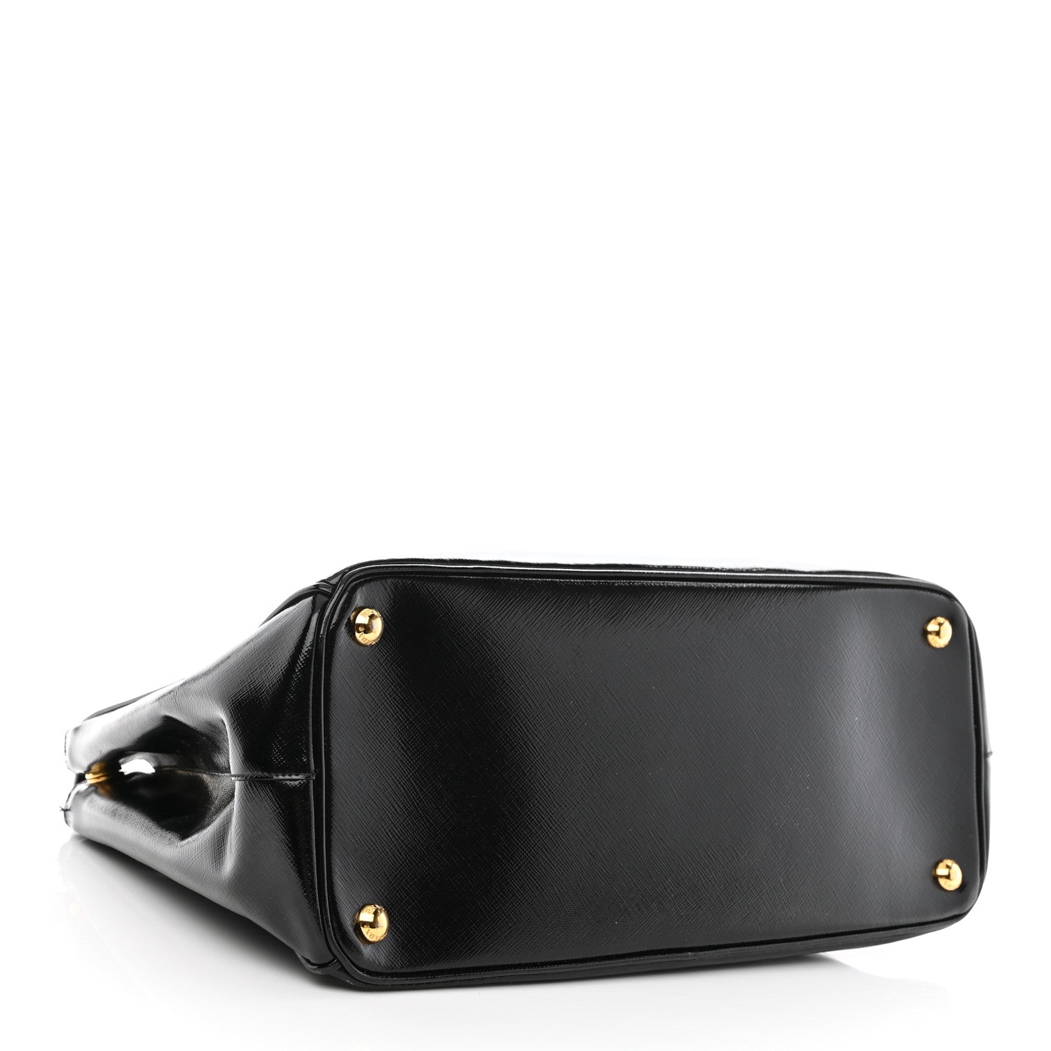 Prada Saffiano Vernice Medium Galleria Double Zip Tote Black 4 of 17