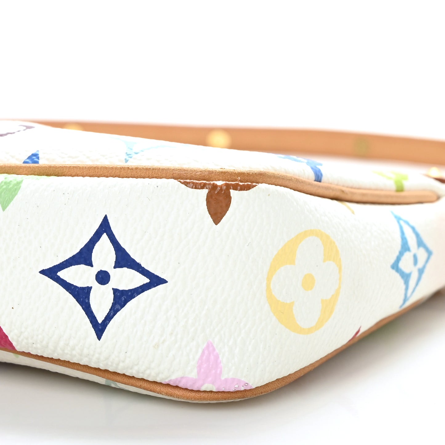 Monogram Multicolor Pochette Accessories White