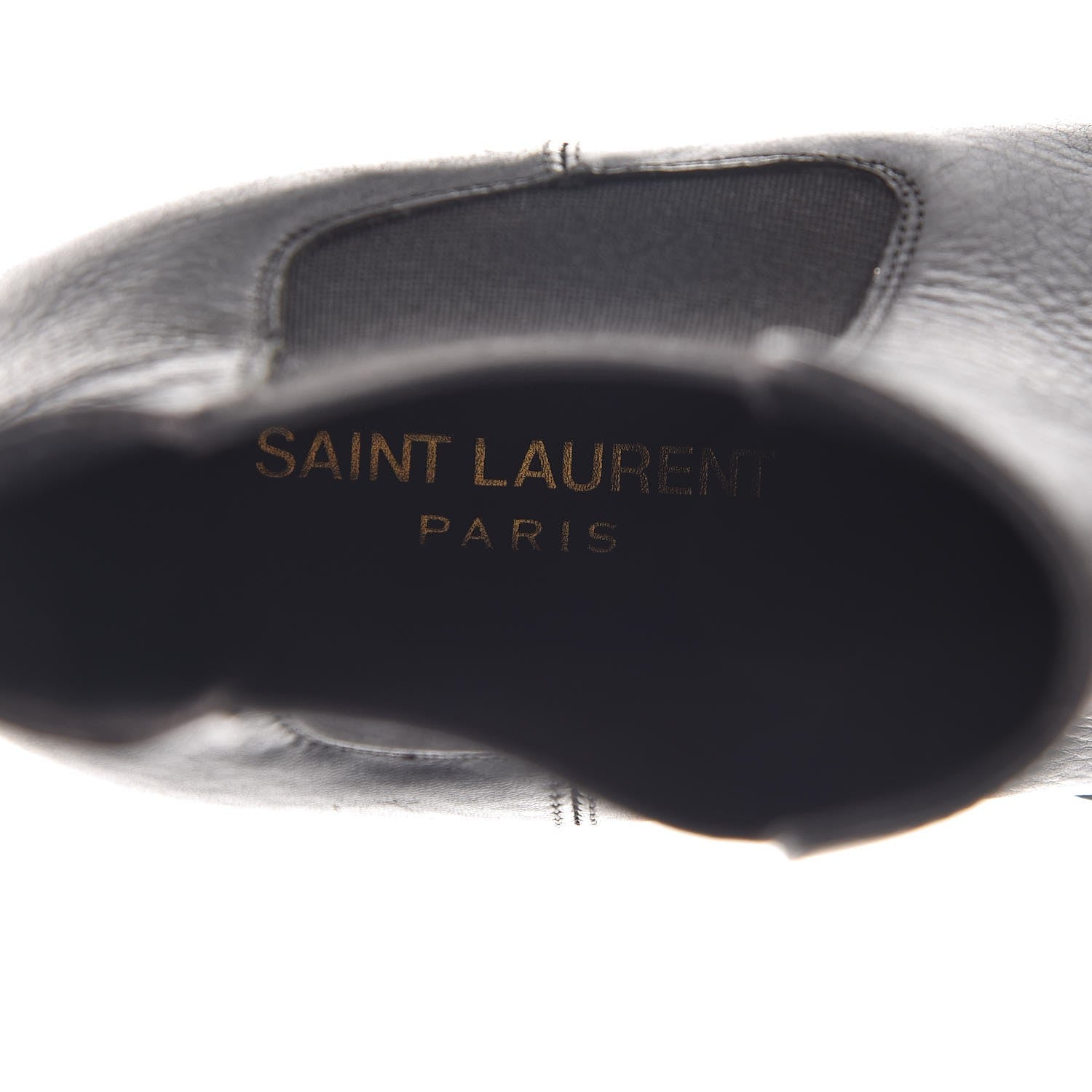 Saint Laurent Calfskin Theo Chelsea Ankle Boots 36.5 Black 7 of 9