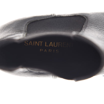 Saint Laurent Calfskin Theo Chelsea Ankle Boots 36.5 Black 7 of 9