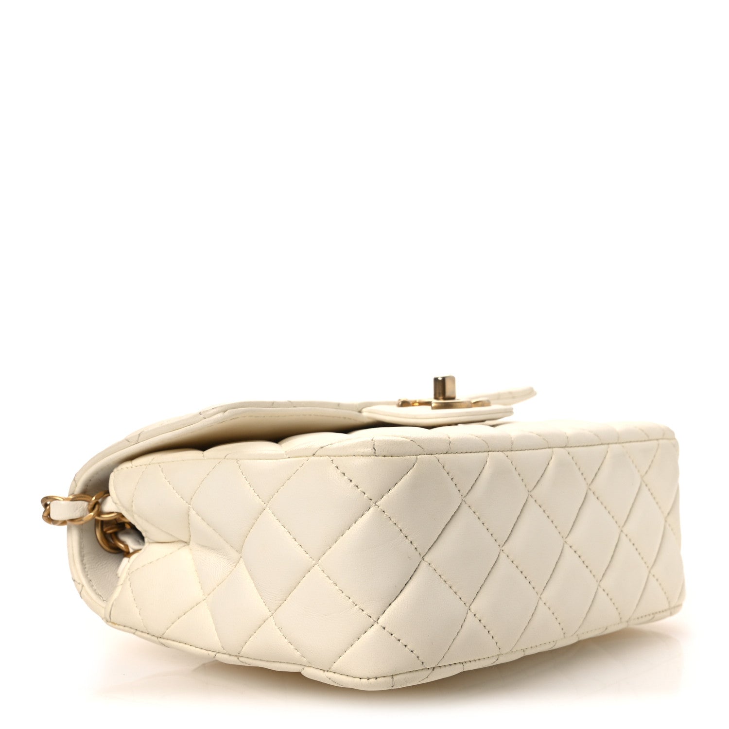 Chanel Lambskin Quilted Casino Chips Small Square Flap White 4 of 12