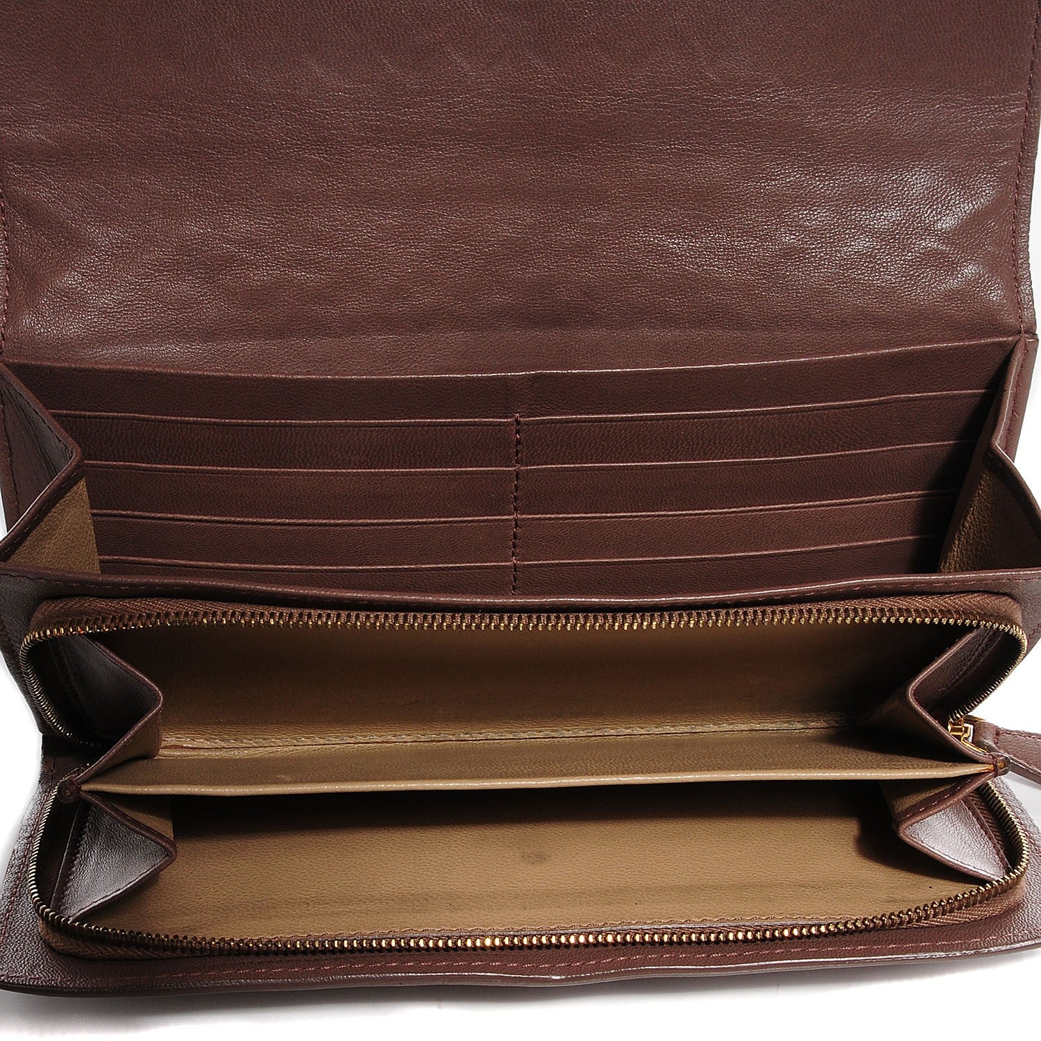 Bottega Veneta Nappa Intrecciato Continental Flap Wallet Light Brown 5 of 8