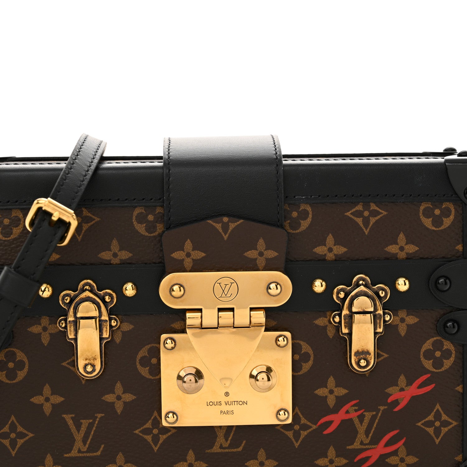 Louis Vuitton Monogram Petite Malle Black 7 of 10