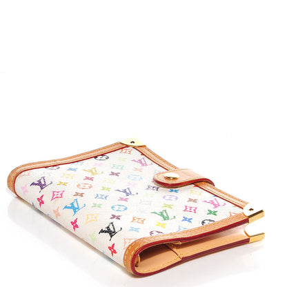 Louis Vuitton Monogram Multicolor Small Ring Agenda Cover White 4 of 7