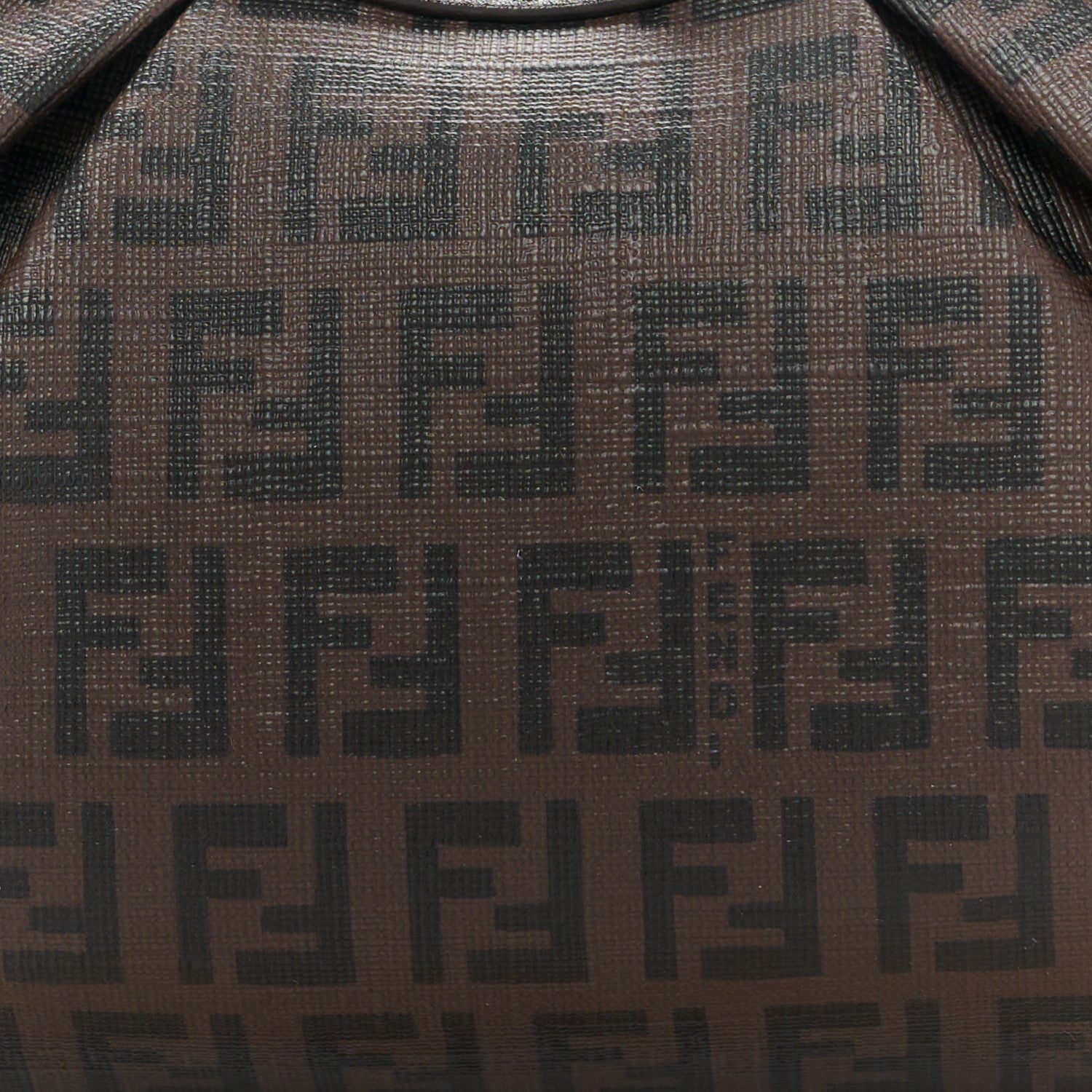 Fendi Zucchino Spalmati Forever Pochette Moro Black 9 of 11