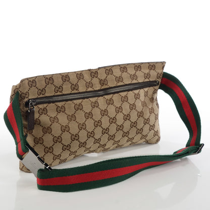 Gucci Monogram Web Belt Bag Dark Brown 3 of 7