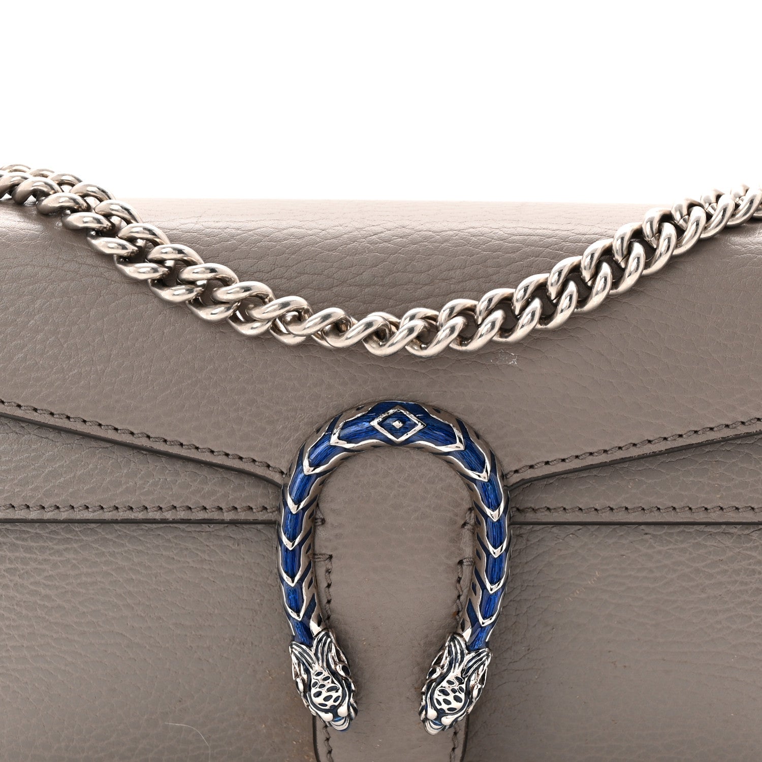 Gucci Dollar Calfskin Enamel Small Dionysus Shoulder Bag Dusty