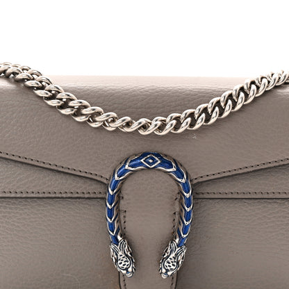 Gucci Dollar Calfskin Enamel Small Dionysus Shoulder Bag Dusty Grey Electric Blue 8 of 11