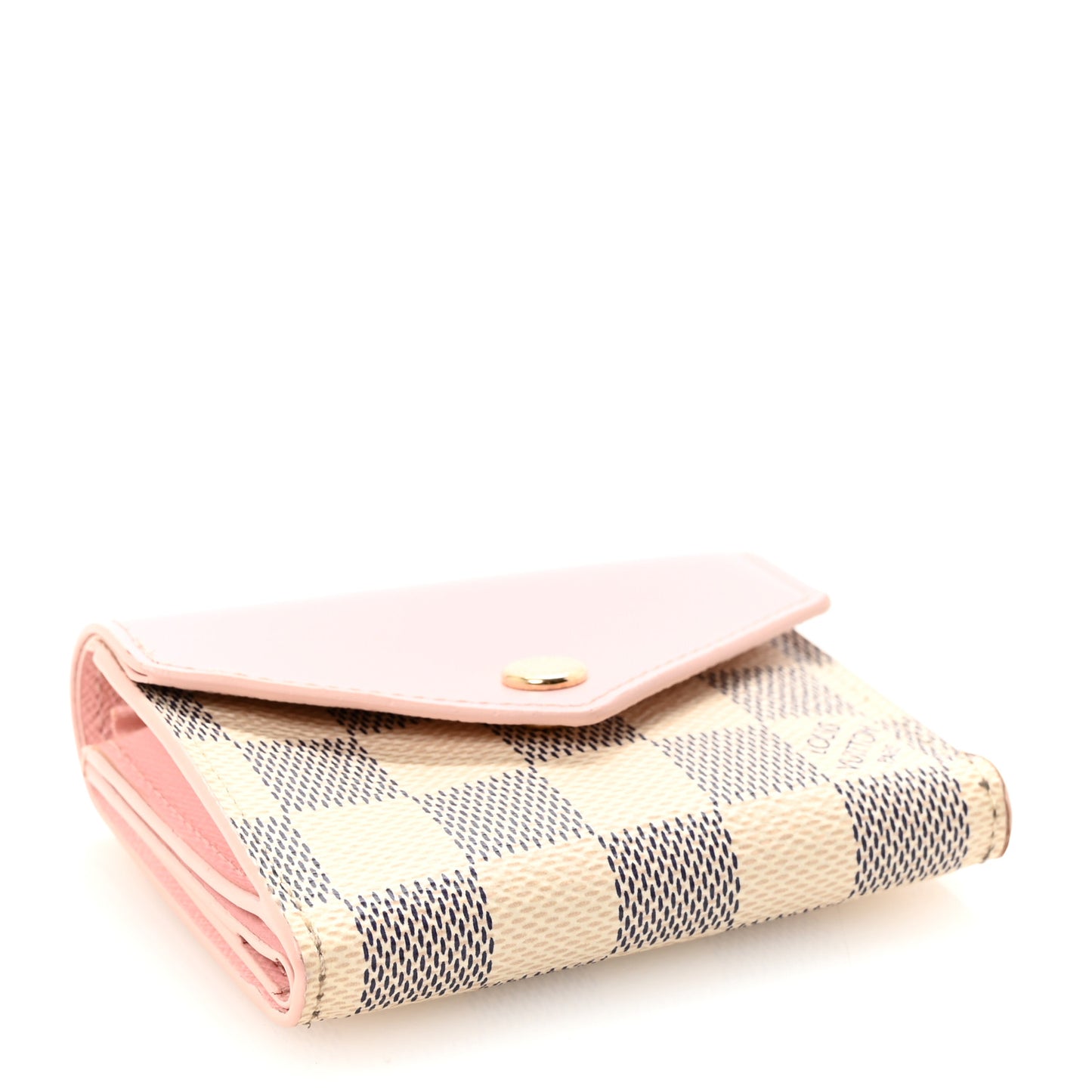 Damier Azur Zoe Wallet Rose Ballerine