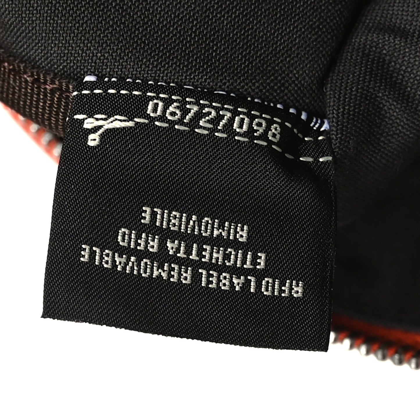 Cotton Canvas Vitello Grace Light Logo Pouch Orange