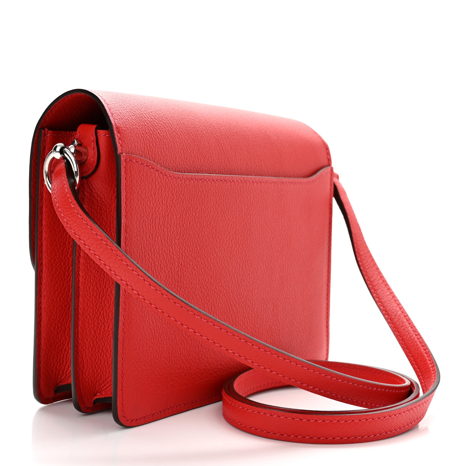 Hermes Evercolor Mini Sac Roulis Rouge Casaque 3 of 9