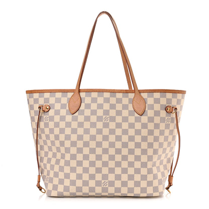 Louis Vuitton Damier Azur Neo Neverfull MM Rose Ballerine 1 of 10