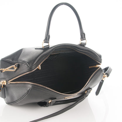 Prada Saffiano Lux Bowler Black 5 of 8