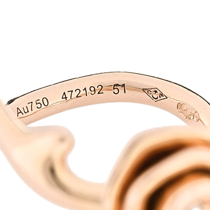 Christian Dior 18K Rose Gold Diamond Small Rose Couture Ring  51 5.75 4 of 5