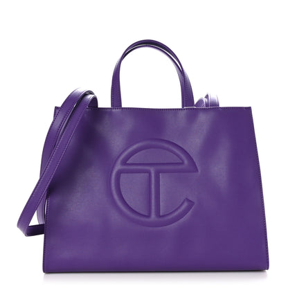 Telfar Vegan Leather Medium Shopping Bag Grape 1 of 9
