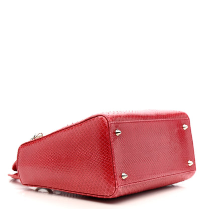 Christian Dior Snakeskin Medium Lady Dior Pink 4 of 15